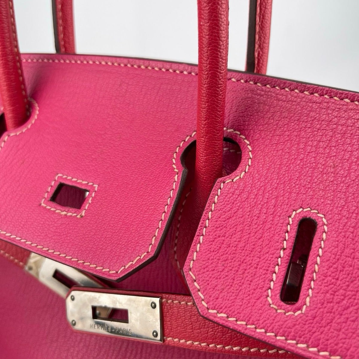 Hermes Birkin 30 Handbag Togo Framboise — view 12