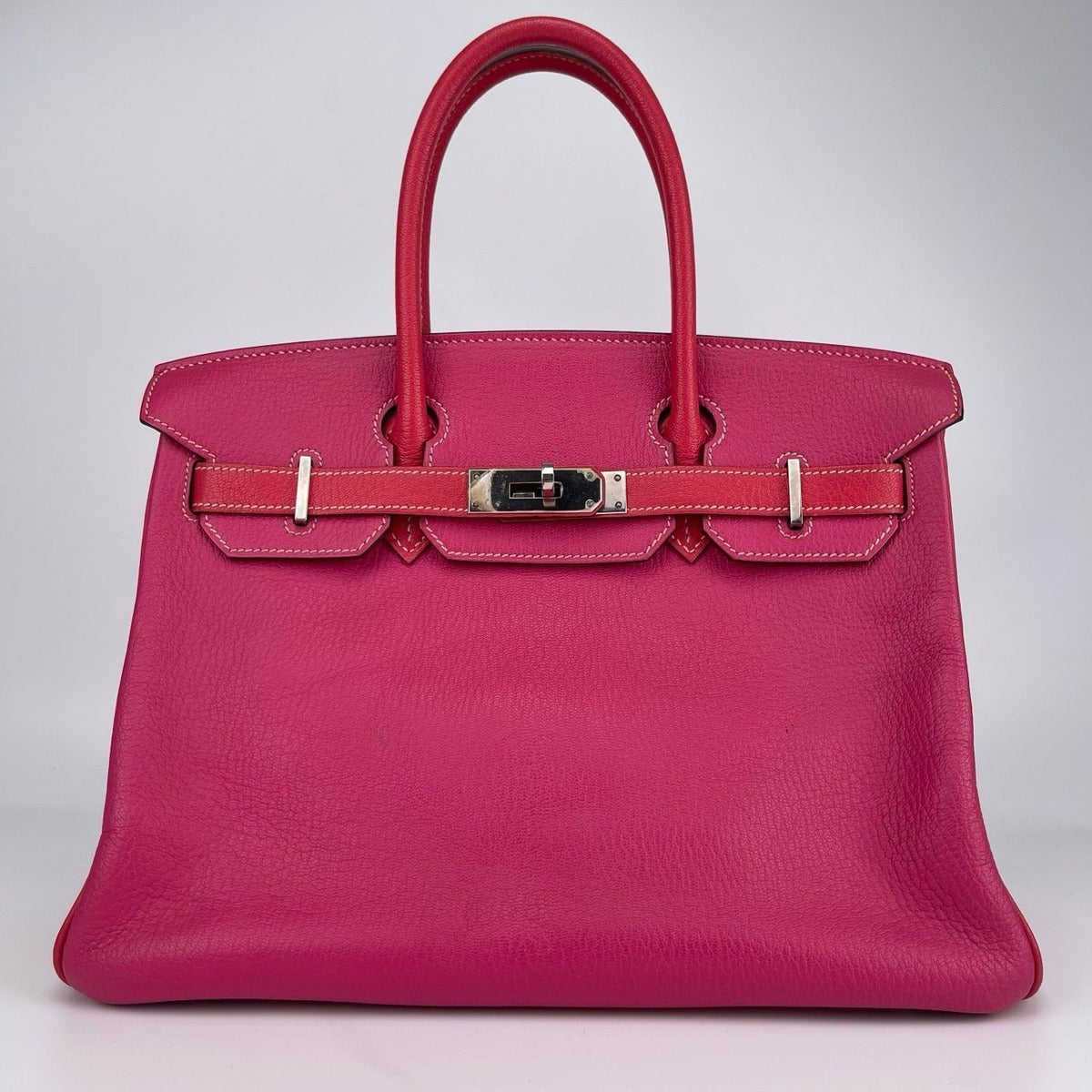Hermes Birkin 30 Handbag Togo Framboise
