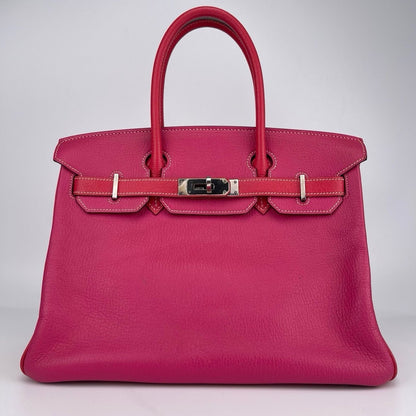 Hermes Birkin 30 Handbag Togo Framboise