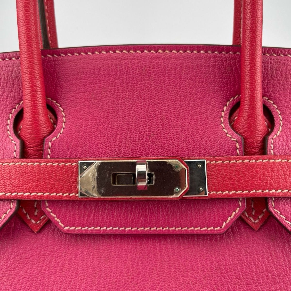 Hermes Birkin 30 Handbag Togo Framboise — view 8