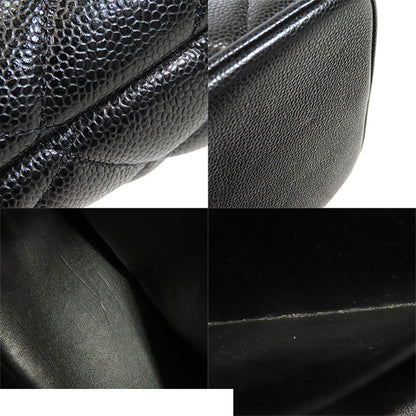 Chanel Reissue Tote Bag Black Gold Caviar Leather Quilted CC Logo — view 7