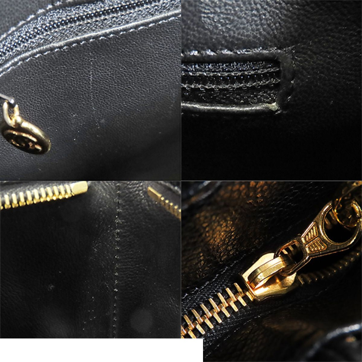 Chanel Reissue Tote Bag Black Gold Caviar Leather Quilted CC Logo — view 8