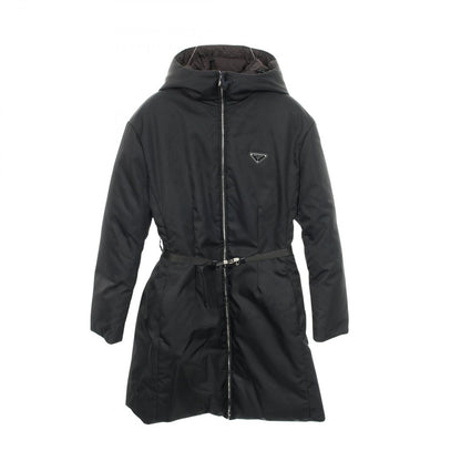 Prada Down Jacket Re-Nylon Black Nylon Coat