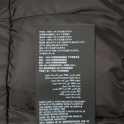 Prada Down Jacket Re-Nylon Black Nylon Coat — view 4