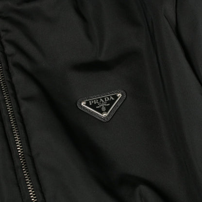 Prada Down Jacket Re-Nylon Black Nylon Coat — view 9