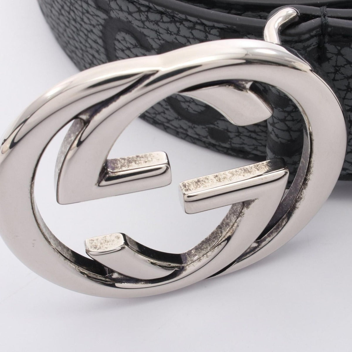 Gucci Belt Interlocking Jumbo GG Wide Black Leather — view 5