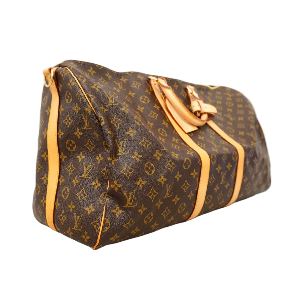 Louis Vuitton Boston Bag Monogram Keepall Bandouliere 55 Brown — view 2