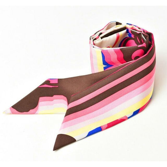 Hermes Twillye Scarf Silk Twill Brides de Gala Pink Multi