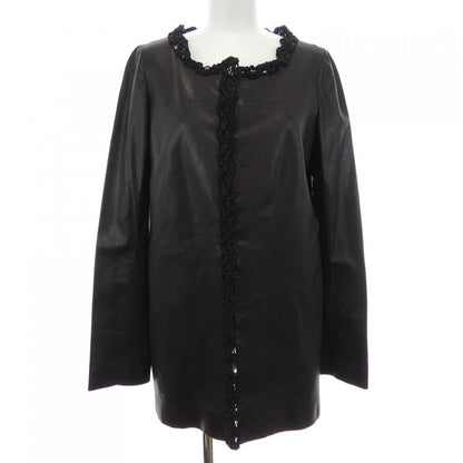 Chanel Leather Jacket Black 34