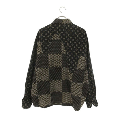 Louis Vuitton Vji Monogram Wave Giant Damier Flannel Long Sleeve Shirt XL — view 2