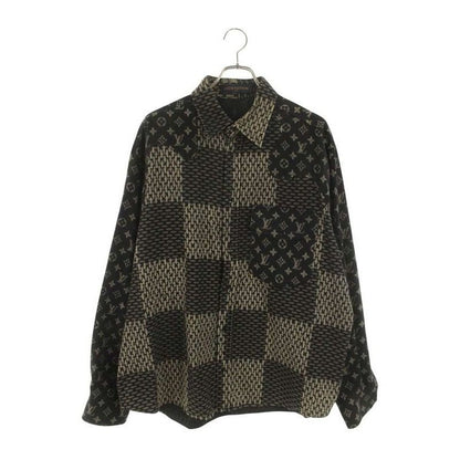 Louis Vuitton Vji Monogram Wave Giant Damier Flannel Long Sleeve Shirt XL