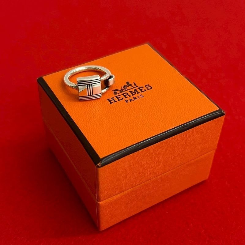 Hermes Cadena Motif Ring Silver 925 No 7 Accessories Small Items