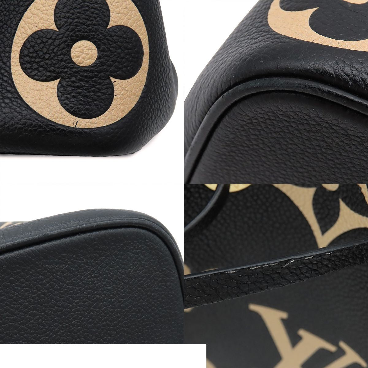 Louis Vuitton Neo Noe MM Black Beige Gold Bicolor Monogram Empreinte 2-Way — view 7