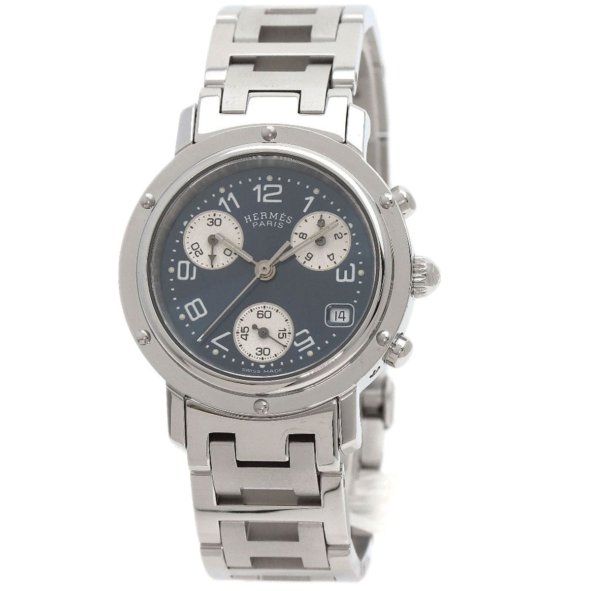Hermes Clipper Chronograph Watch SS