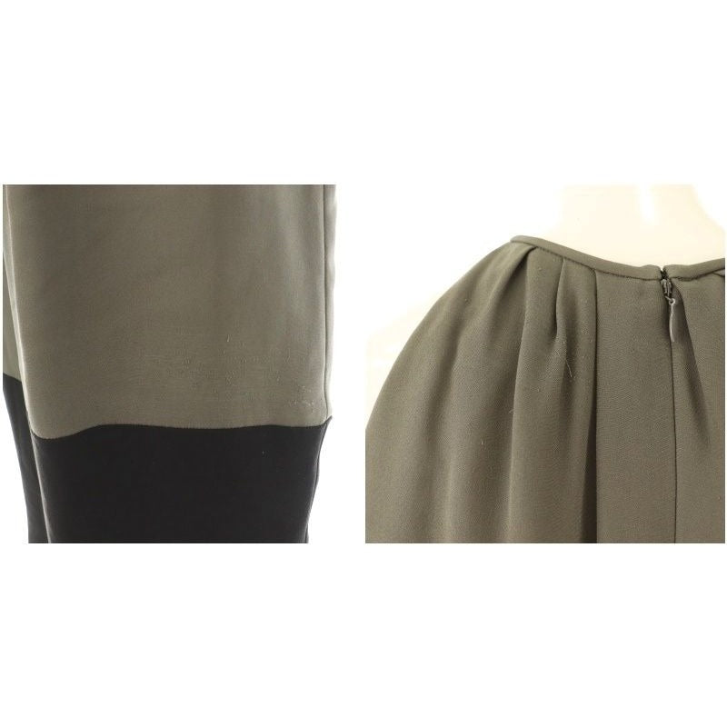 Celine Silk Dress Mini Sleeveless 34 Gray Black Hk OS — view 8