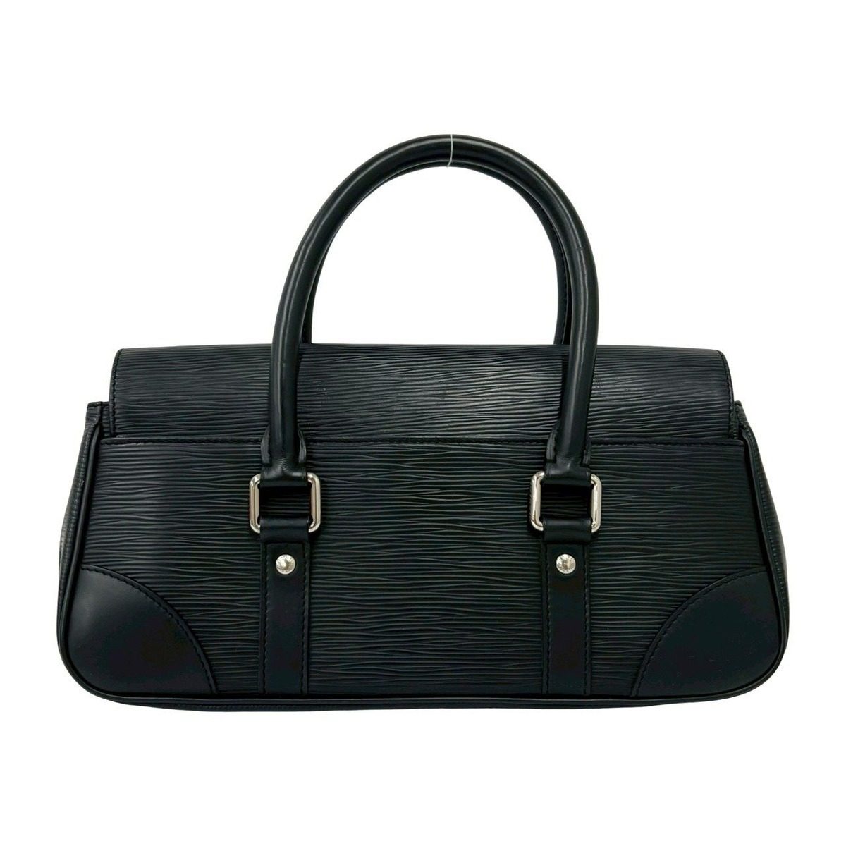 Louis Vuitton Segur PM Epi Logo Leather Mini Boston Bag Black — view 3