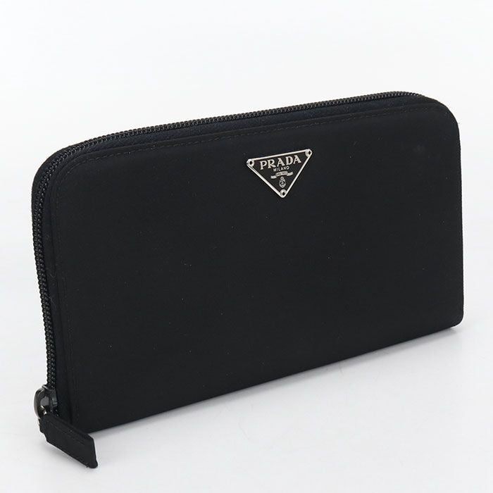 Prada Zip Around Triangle Wallet