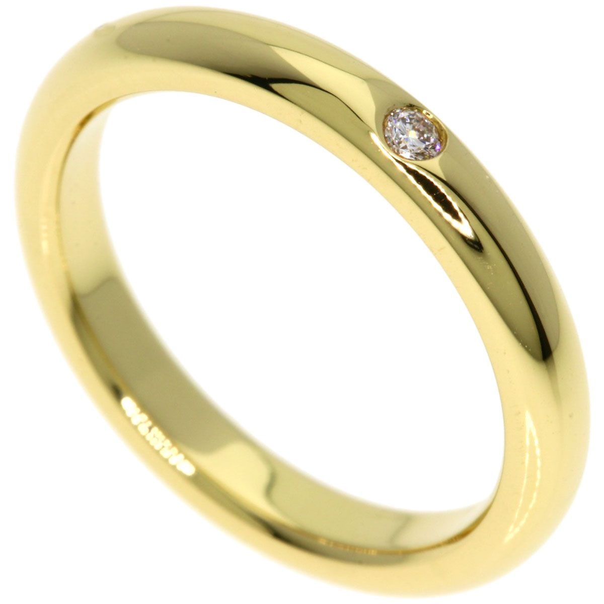 Tiffany & Co Wedding Diamond Ring 18K Yellow Gold