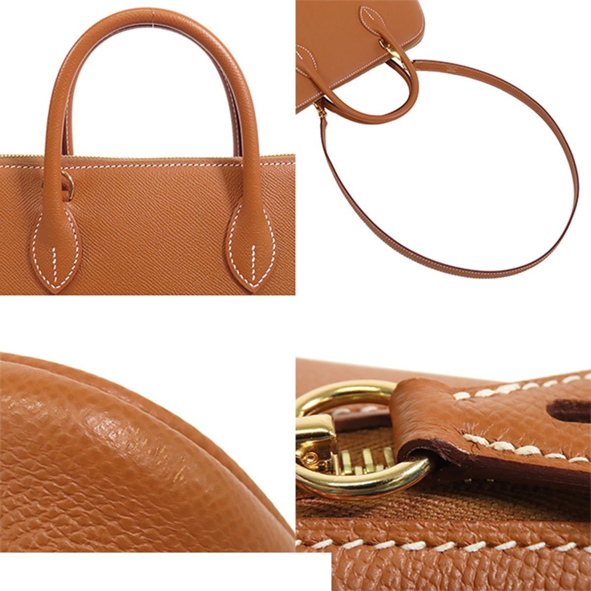 Hermes Bolide 1923 30 Gold Epsom 2-Way Shoulder Bag — view 5
