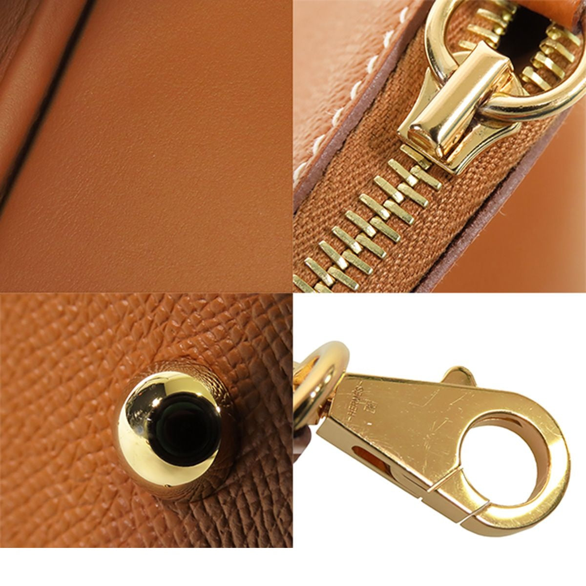 Hermes Bolide 1923 30 Gold Epsom 2-Way Shoulder Bag — view 8