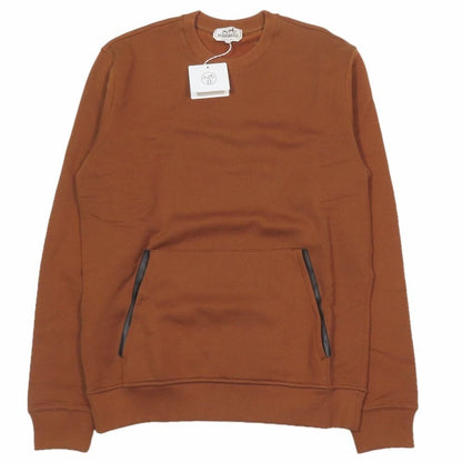 Hermes Sweatshirt Trainers Long Sleeve Crew Neck Kangal Pocket Brushed Lining