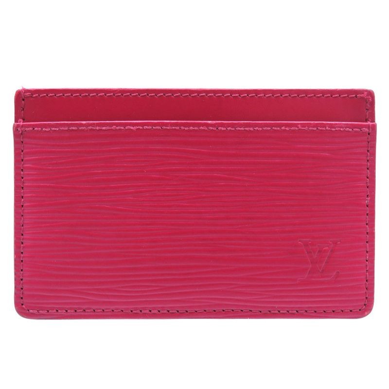 Louis Vuitton Card Holder Surple Epi Fuchsia Case 0190