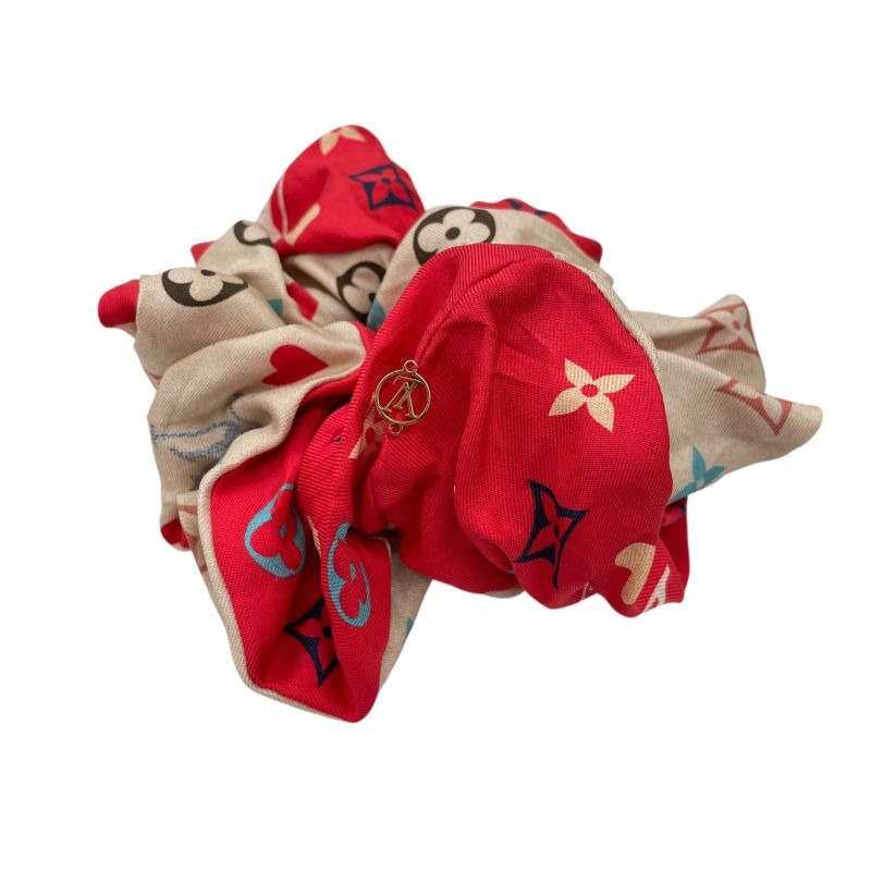 Louis Vuitton Scrunchie Hair Tie Monogram Em1251