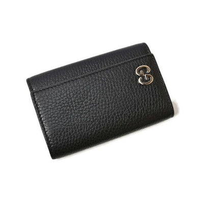 Gucci Key Case Holder 6-stack Leather GG Logo Black Silver — view 9