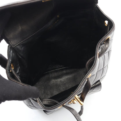 Chanel Backpack Quilted Black Lambskin — view 3