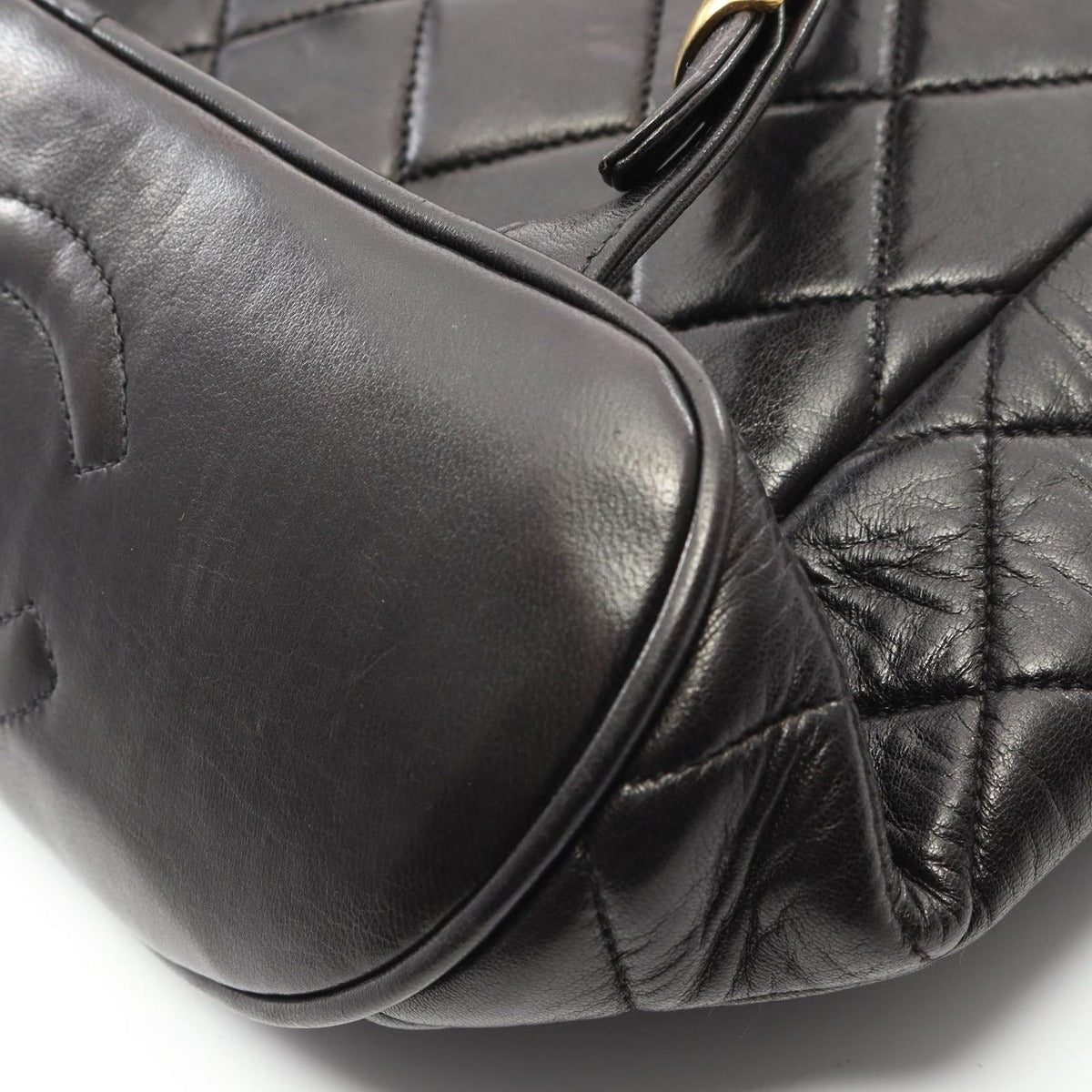 Chanel Backpack Quilted Black Lambskin — view 7