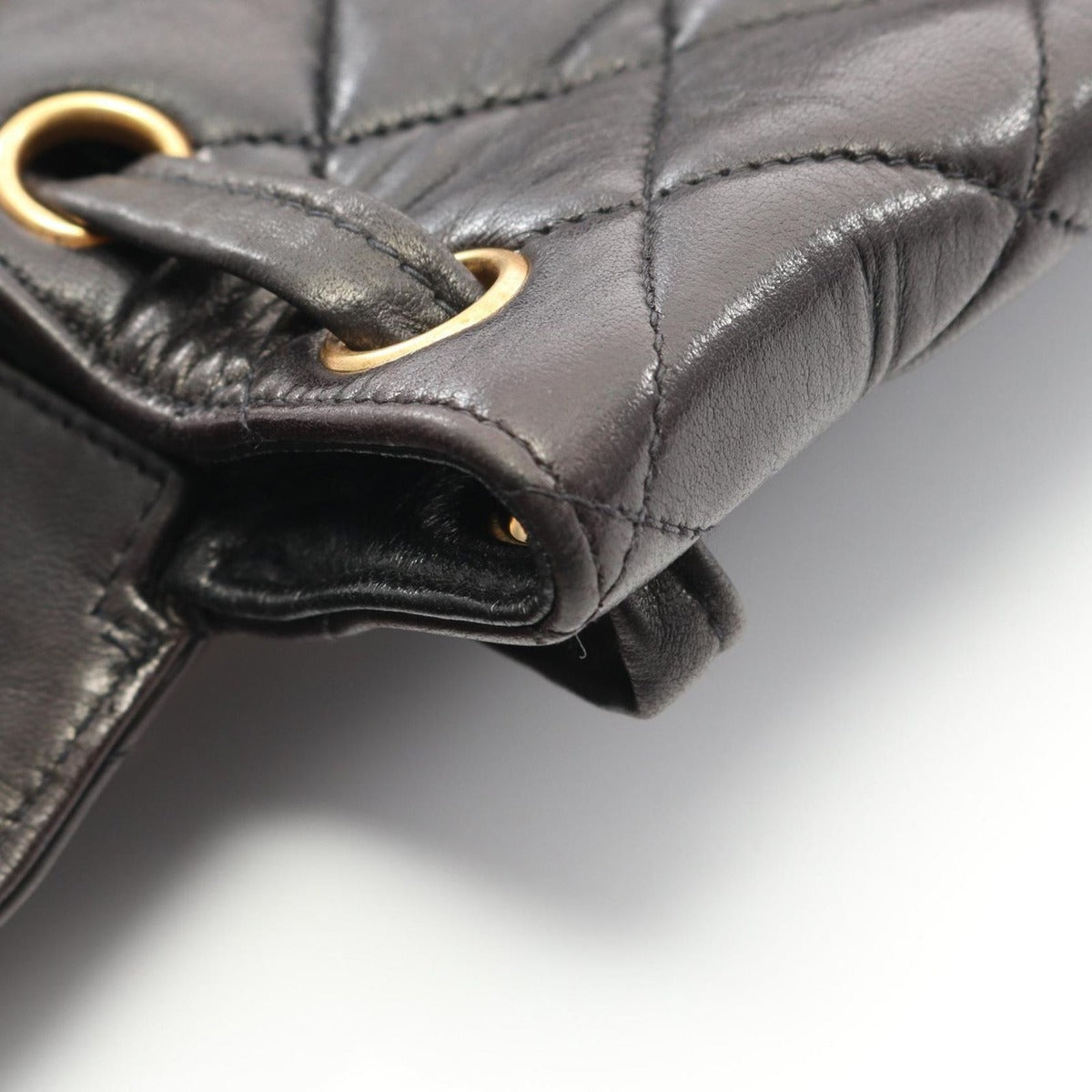 Chanel Backpack Quilted Black Lambskin — view 10
