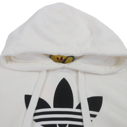 Gucci Adidas 100% Cotton Logo Print Pullover Jacket White Made — view 2