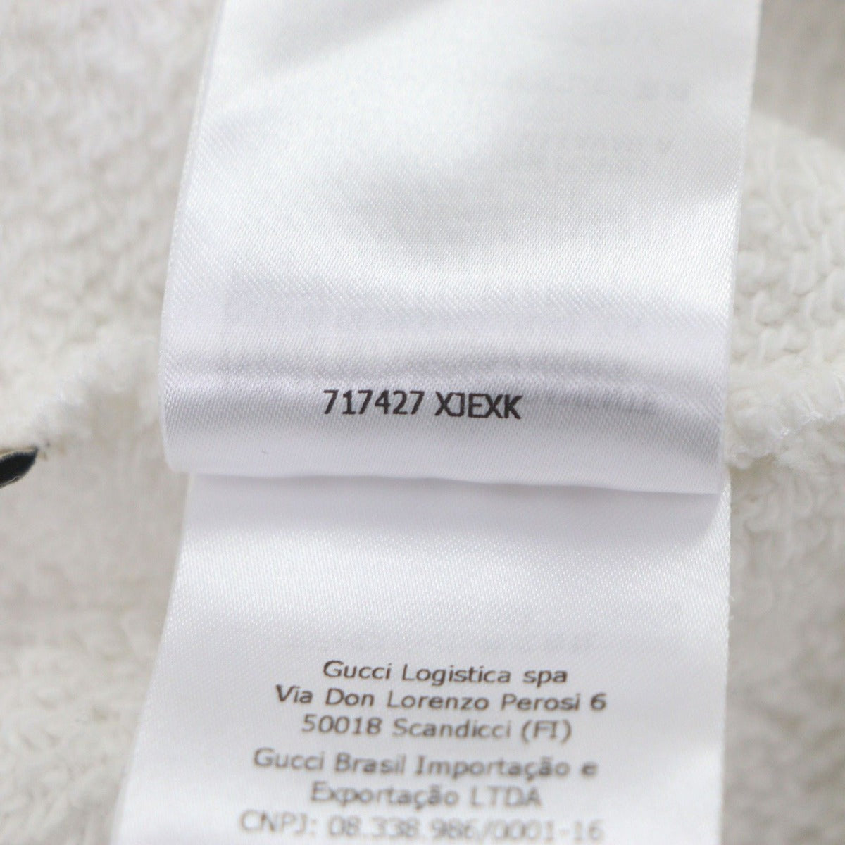 Gucci Adidas 100% Cotton Logo Print Pullover Jacket White Made — view 6