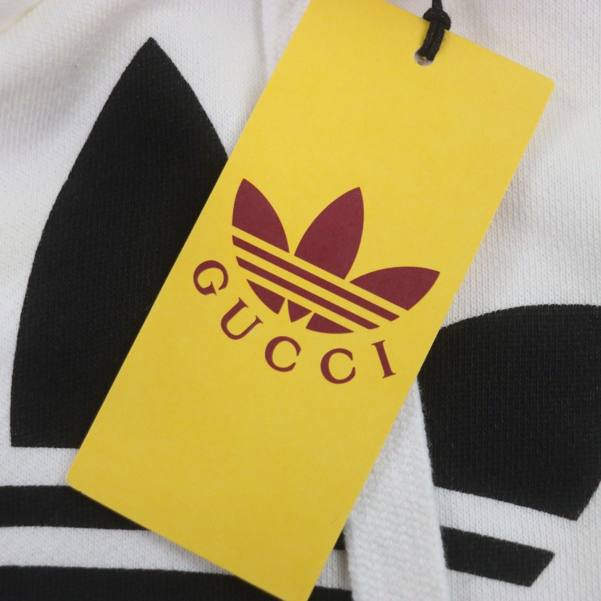 Gucci Adidas 100% Cotton Logo Print Pullover Jacket White Made — view 8