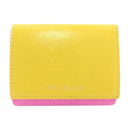 Bvlgari B-zero One Charm Bifold Wallet Leather