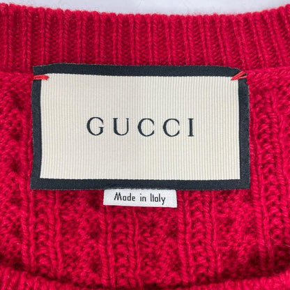 Gucci Anger Forest Wolf Embroidery Knit Sweater — view 3