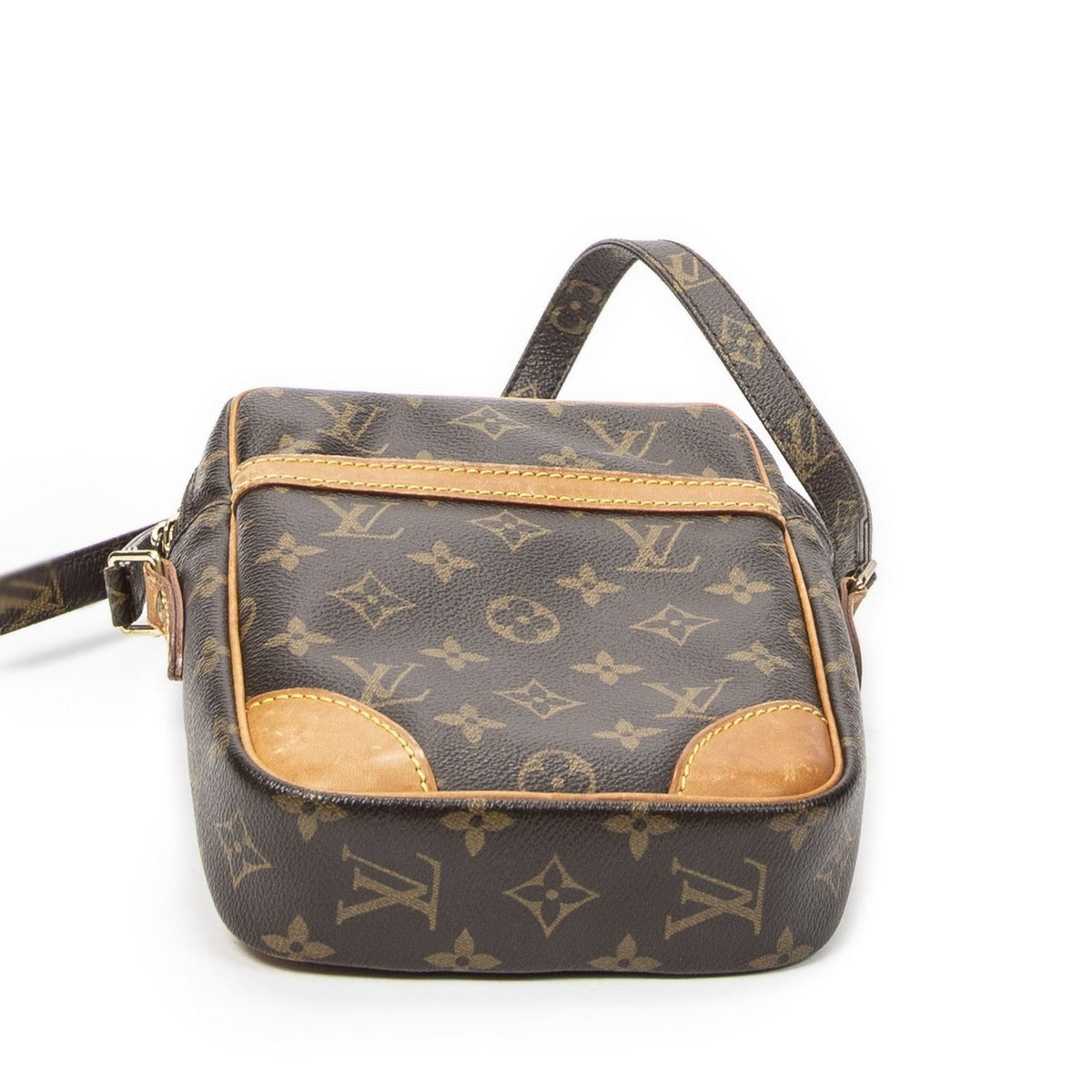 Louis Vuitton Danube Brown Monogram Canvas Shoulder Bag — view 6