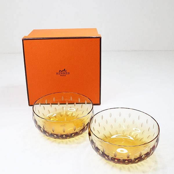 Hermes Crystal Bowl Set Of 2 Glass Sarah Da Tableware Diameter