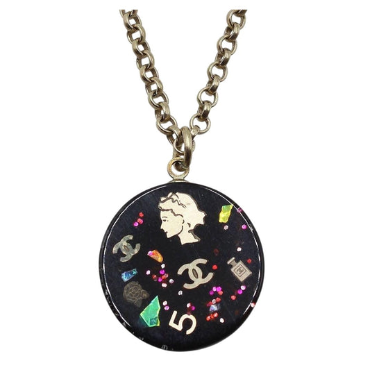 Chanel Multi Charm Icon Chain Necklace