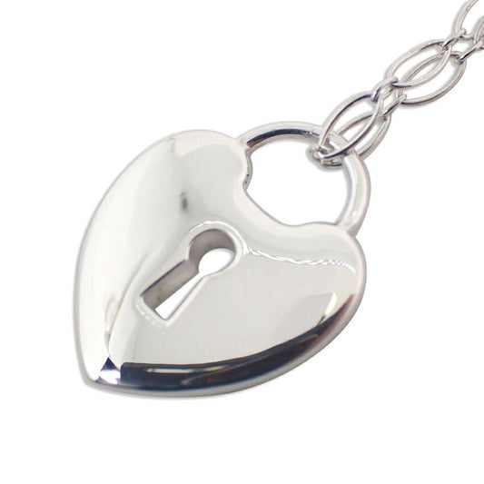 Tiffany 925 Keyhole Heart Pendant Necklace