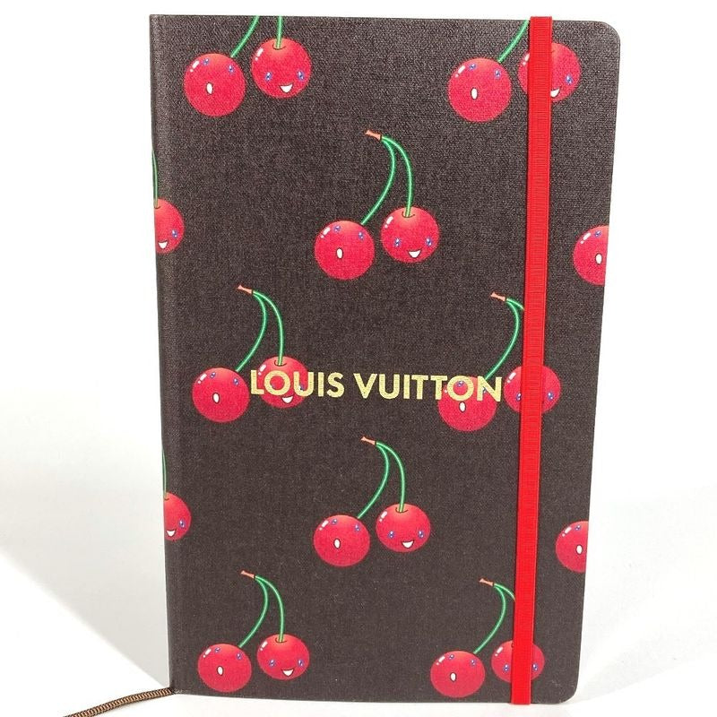 Louis Vuitton Notebook MM Jane Cherry Gi1371 Paper Brown
