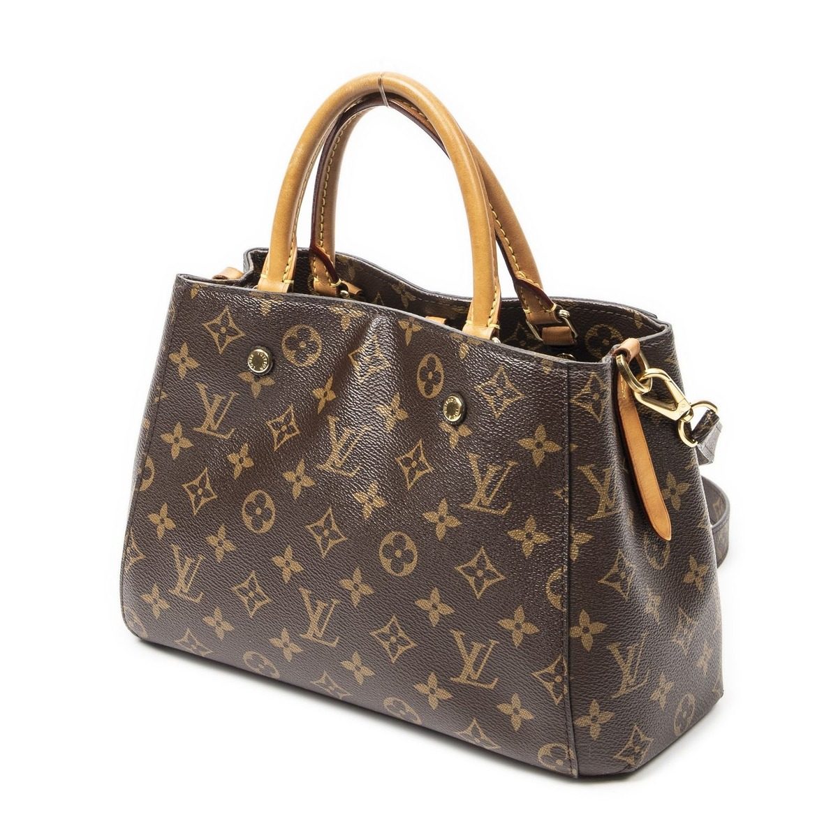 Louis Vuitton Montaigne Brown Monogram Canvas Messenger Bag — view 2