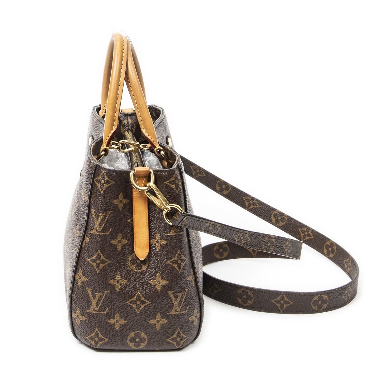 Louis Vuitton Montaigne Brown Monogram Canvas Messenger Bag — view 3