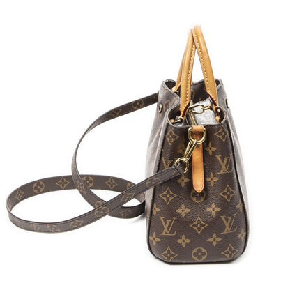 Louis Vuitton Montaigne Brown Monogram Canvas Messenger Bag — view 4