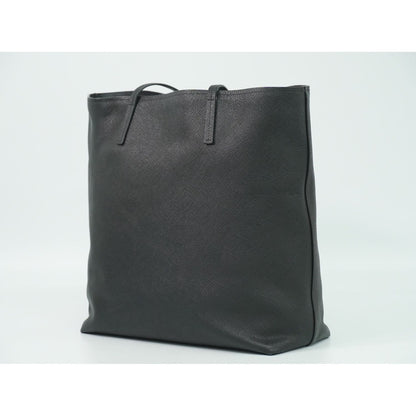Prada Leather Shoulder Bag Tote Black — view 2