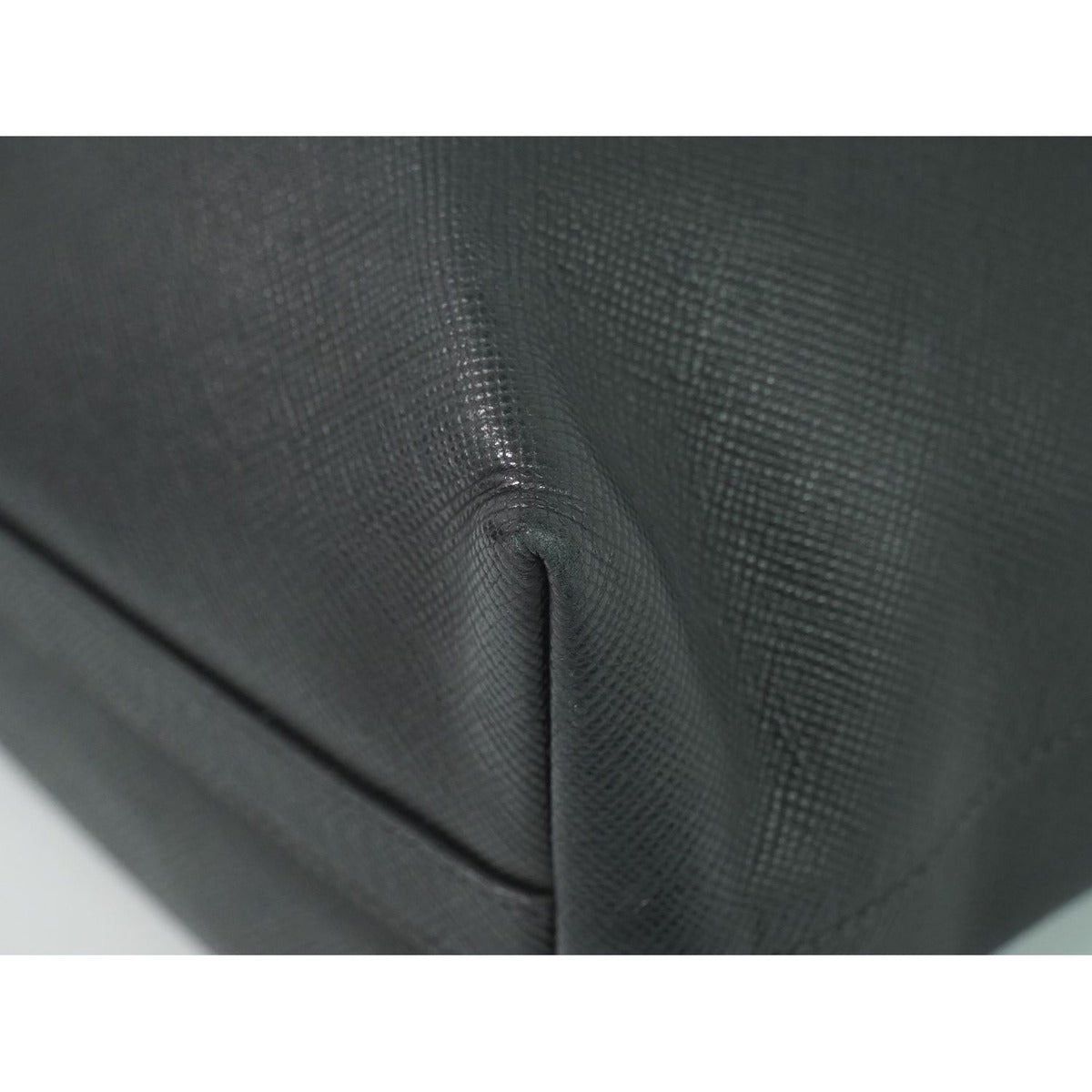Prada Leather Shoulder Bag Tote Black — view 4