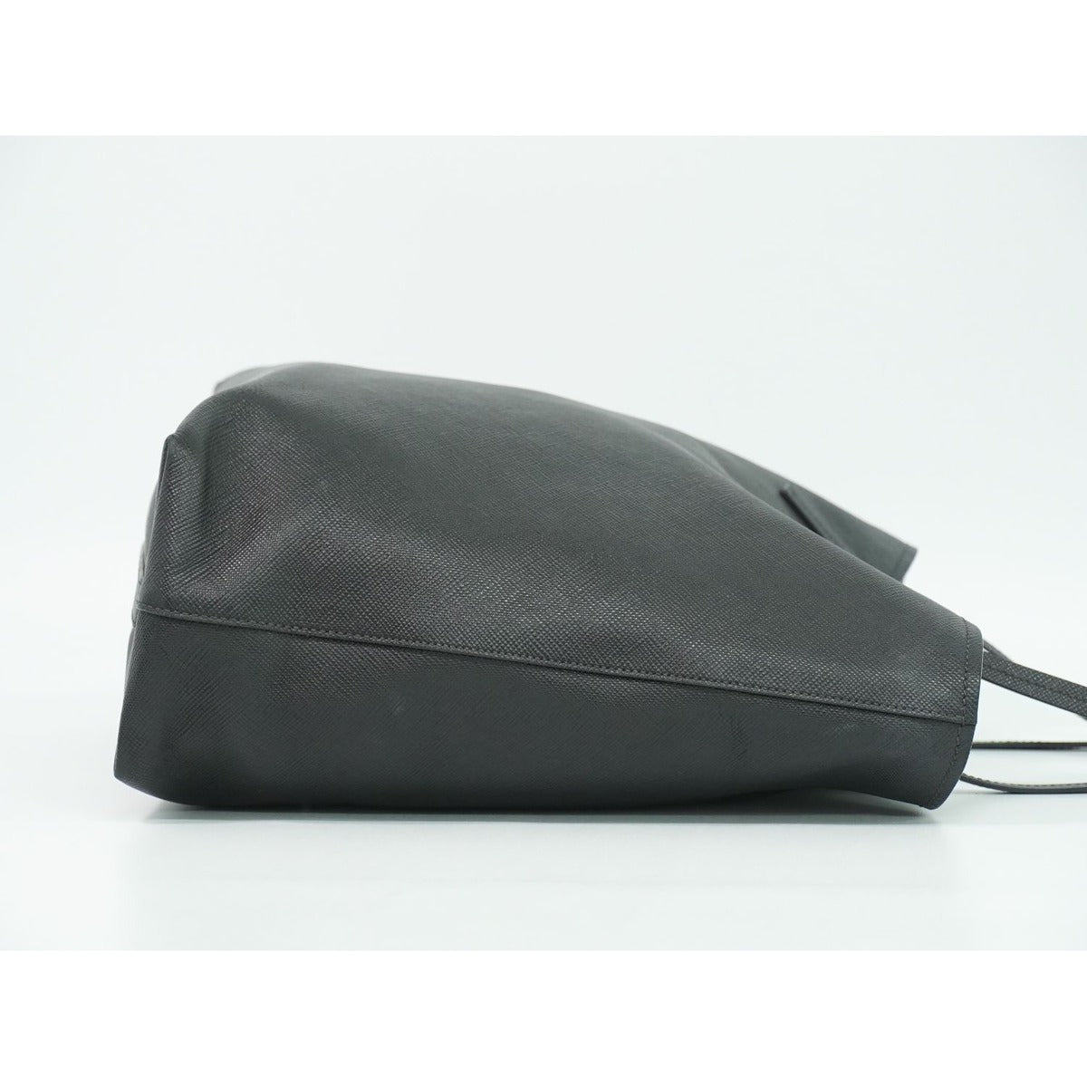 Prada Leather Shoulder Bag Tote Black — view 5