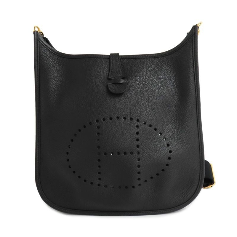 Hermes Evelyne 3 PM Black Taurillon Clemence Gold Hardware