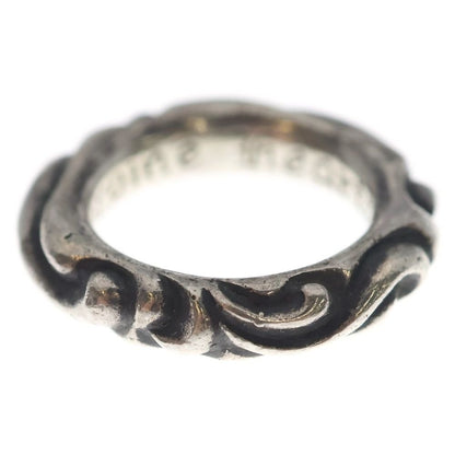 Chrome Hearts Scrl Band Scroll Ring Silver