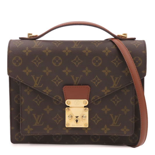 Louis Vuitton Monceau 28 Brown Monogram Canvas 2-Way Shoulder Bag